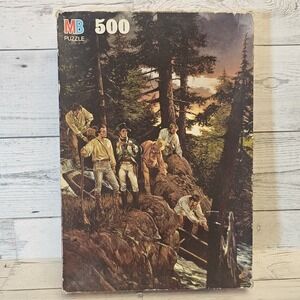 Milton Bradley Frontier Days Astor's Folly 500 Piece Puzzle Sealed NOS 1990